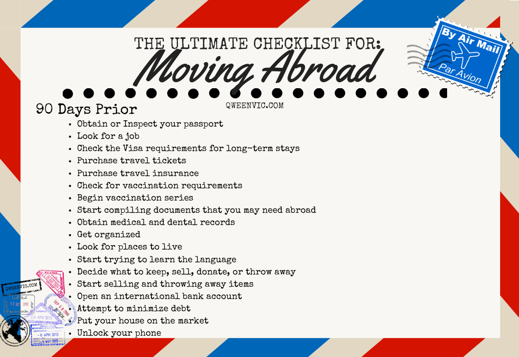 Moving Abroad 2023: The Ultimate Step-By-Step Checklist