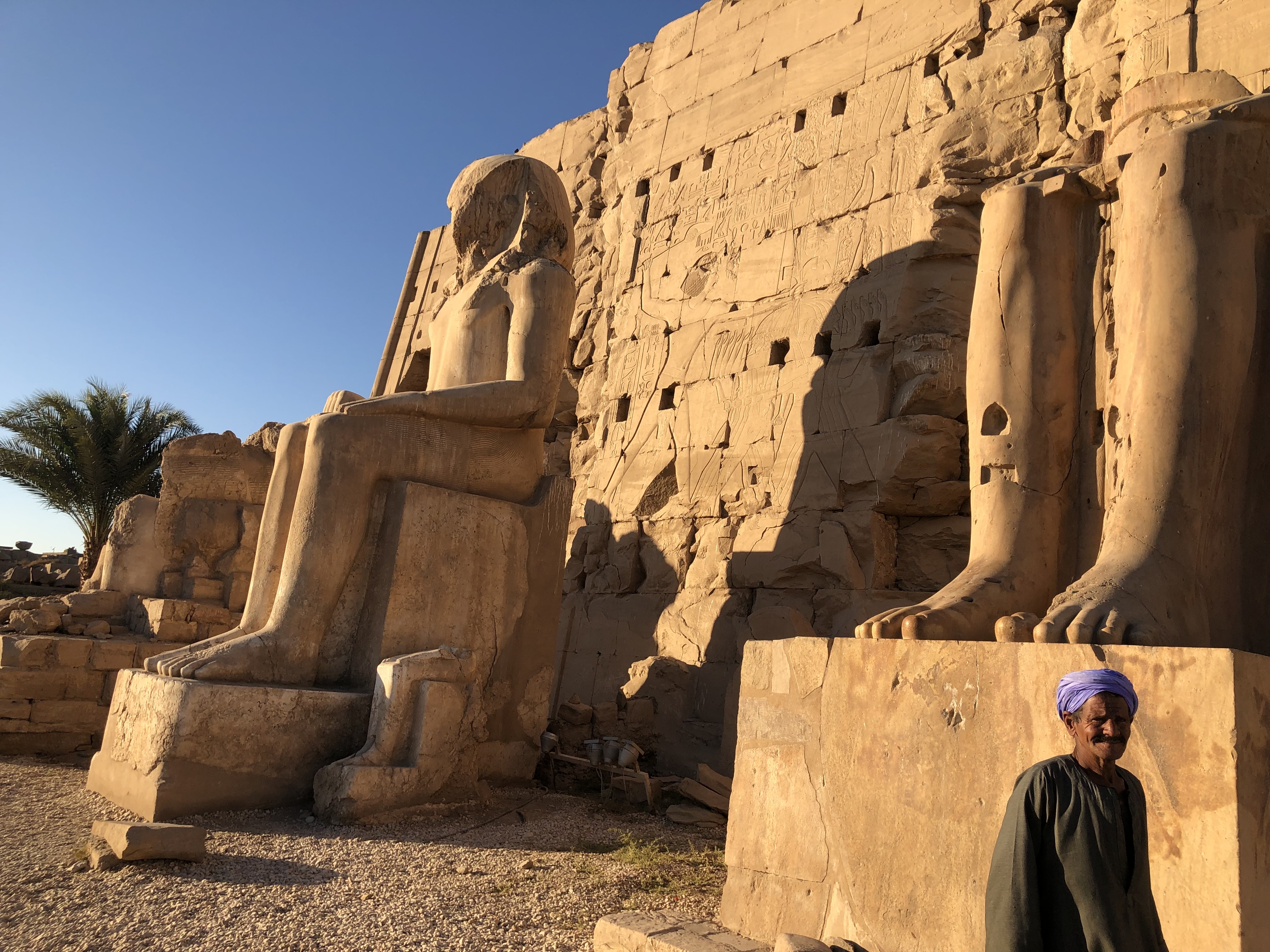 Large Statues at Karnak Temple | Nile Cruise | Aswan to Luxor | MeetTheWards.com